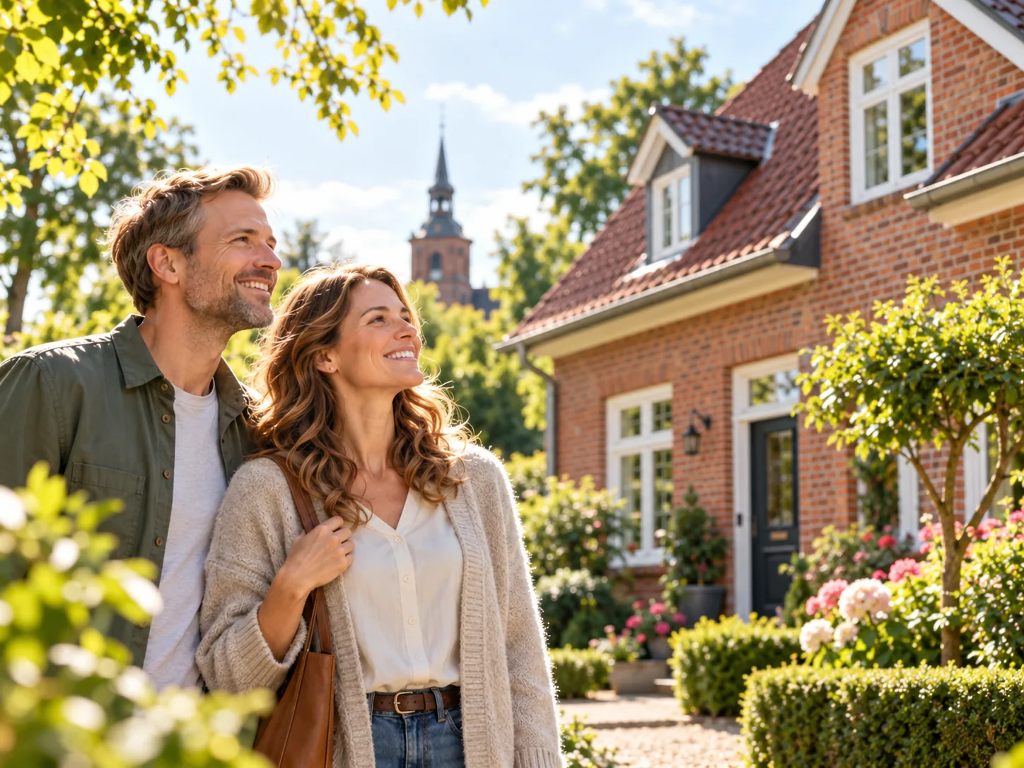 Illustrative persönliche Besprechung einer Immobilienfinanzierung