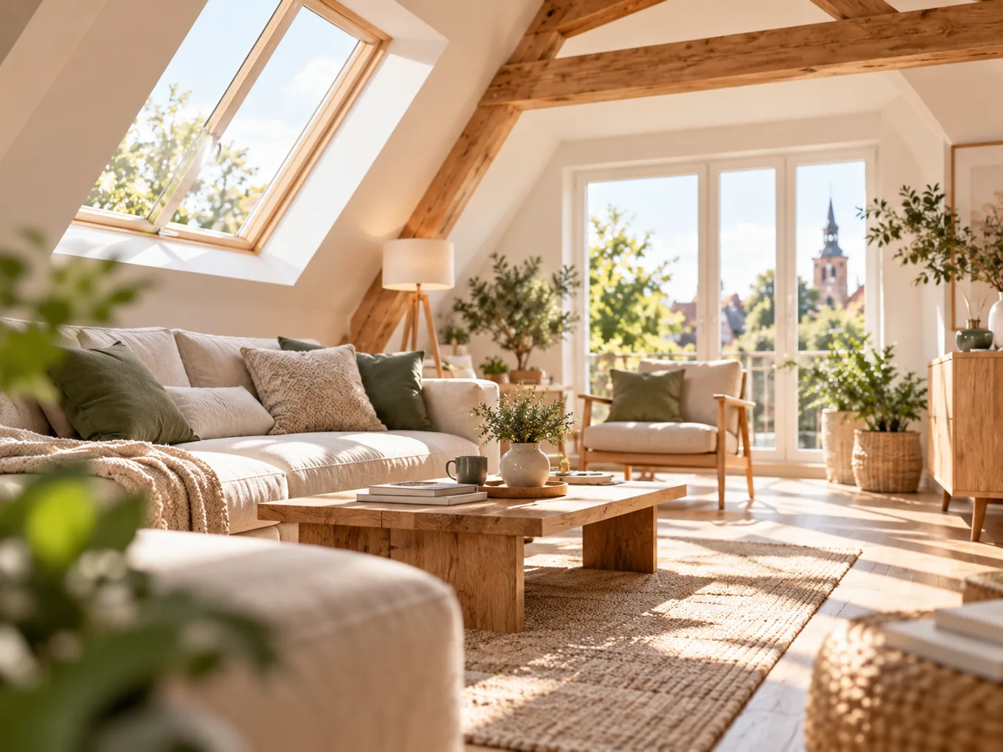 Illustrativer modernisierter Wohnraum